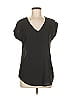 Japna 100% Polyester Black Short Sleeve Blouse Size M - photo 1