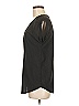 Japna 100% Polyester Black Short Sleeve Blouse Size M - photo 5