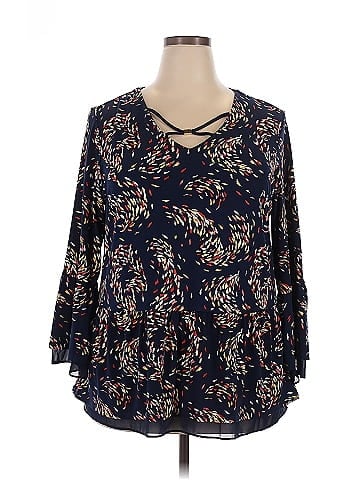 JM Collection 3/4 Sleeve Blouse (view 1)