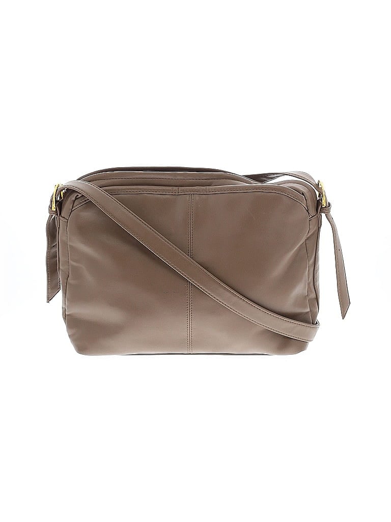Pre-owned Assorted Brands Leather Crossbody Bag In Brown
