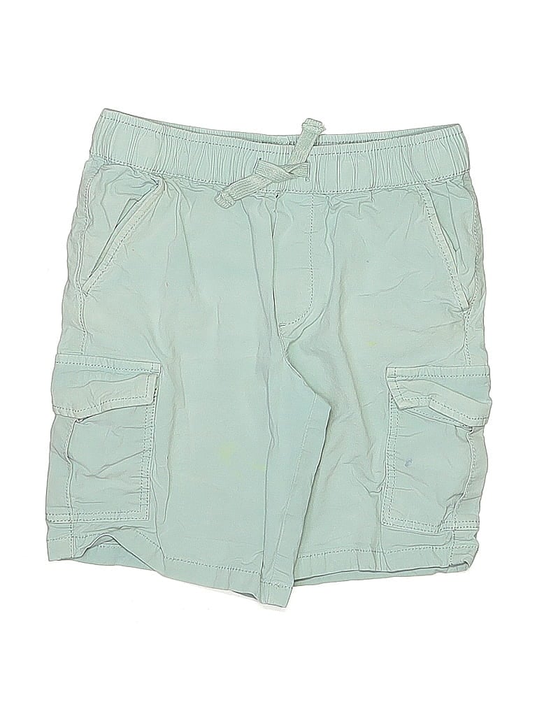 Pre-owned Mng Kids' Cargo Shorts In Green