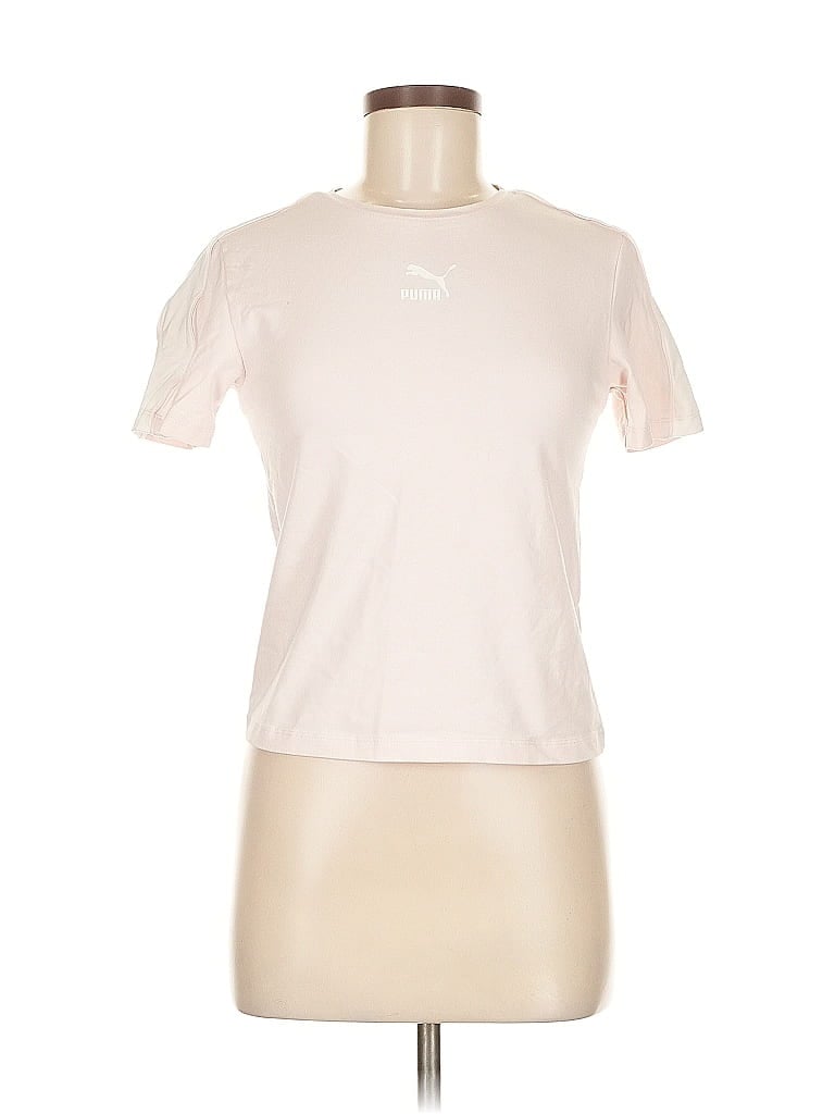 Pre-owned Puma Short Sleeve T-shirt In White