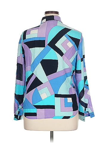 Jones New York Long Sleeve Silk Top (view 2)