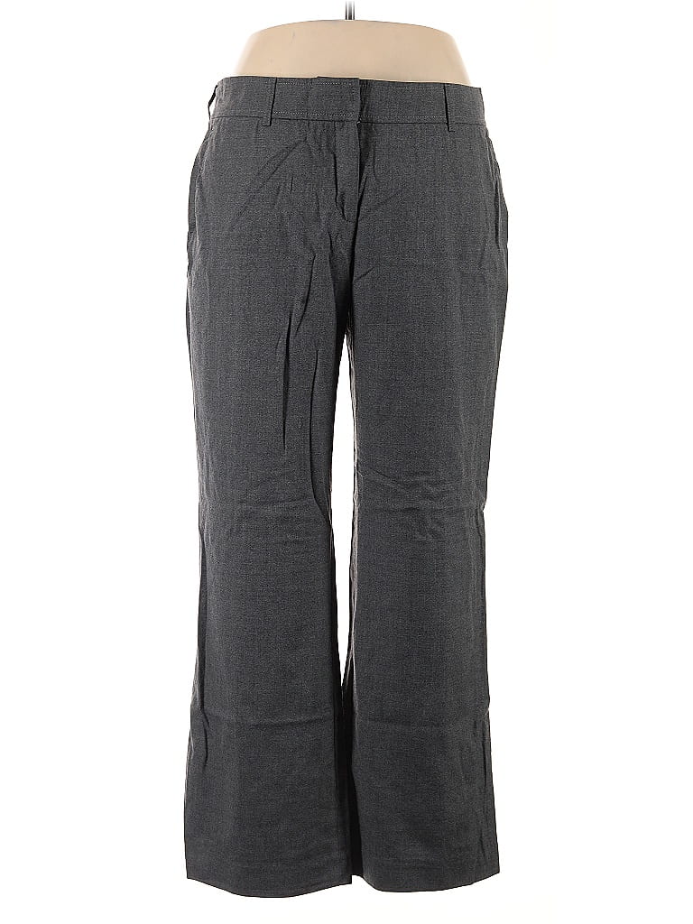 Akris Punto 100% Wool Gray Wool Pants Size 14 - photo 1