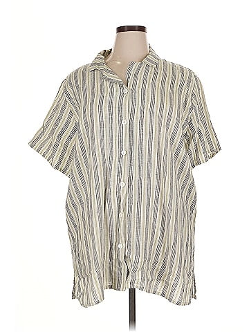 Flax Short Sleeve Button-Down Shirt (view 1)