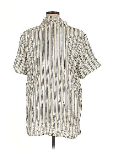 Flax Short Sleeve Button-Down Shirt (view 2)