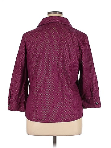 Foxcroft 3/4 Sleeve Button-Down Shirt (view 2)