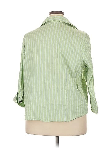 Attention 3/4 Sleeve Button-Down Shirt (view 2)