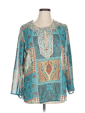 NY Collection 3/4 Sleeve Blouse (view 1)