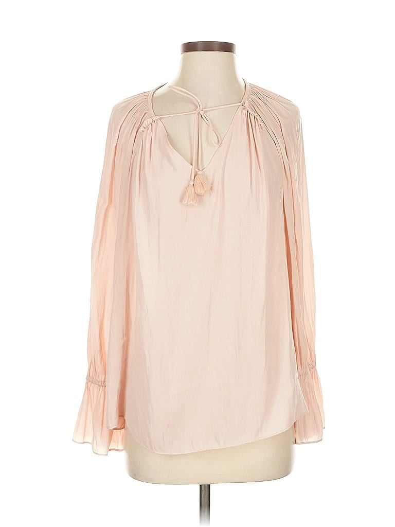 Pre-owned Ramy Brook Long Sleeve Blouse In White