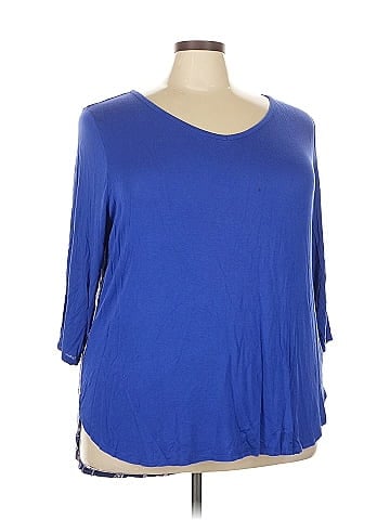 Lane Bryant Outlet 3/4 Sleeve T-Shirt (view 1)