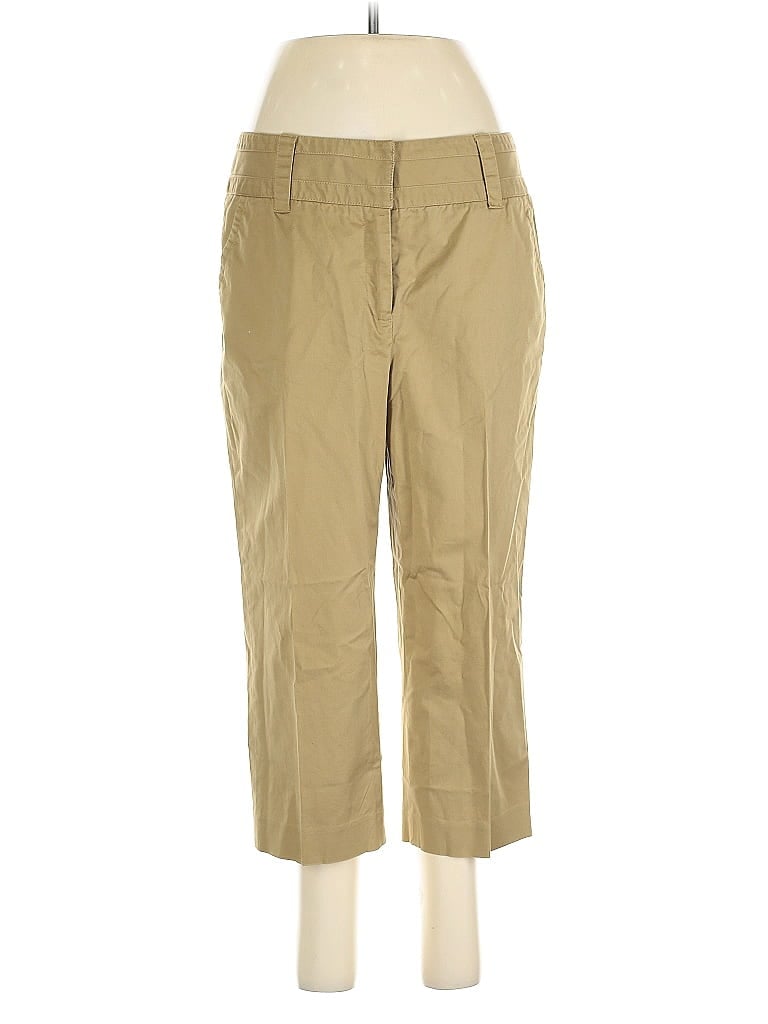 Pre-owned Kasper Khaki Pant In Brown