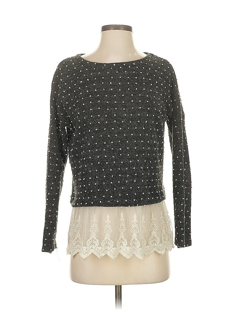 Pre-owned Altar'd State Pullover Sweater In Gray