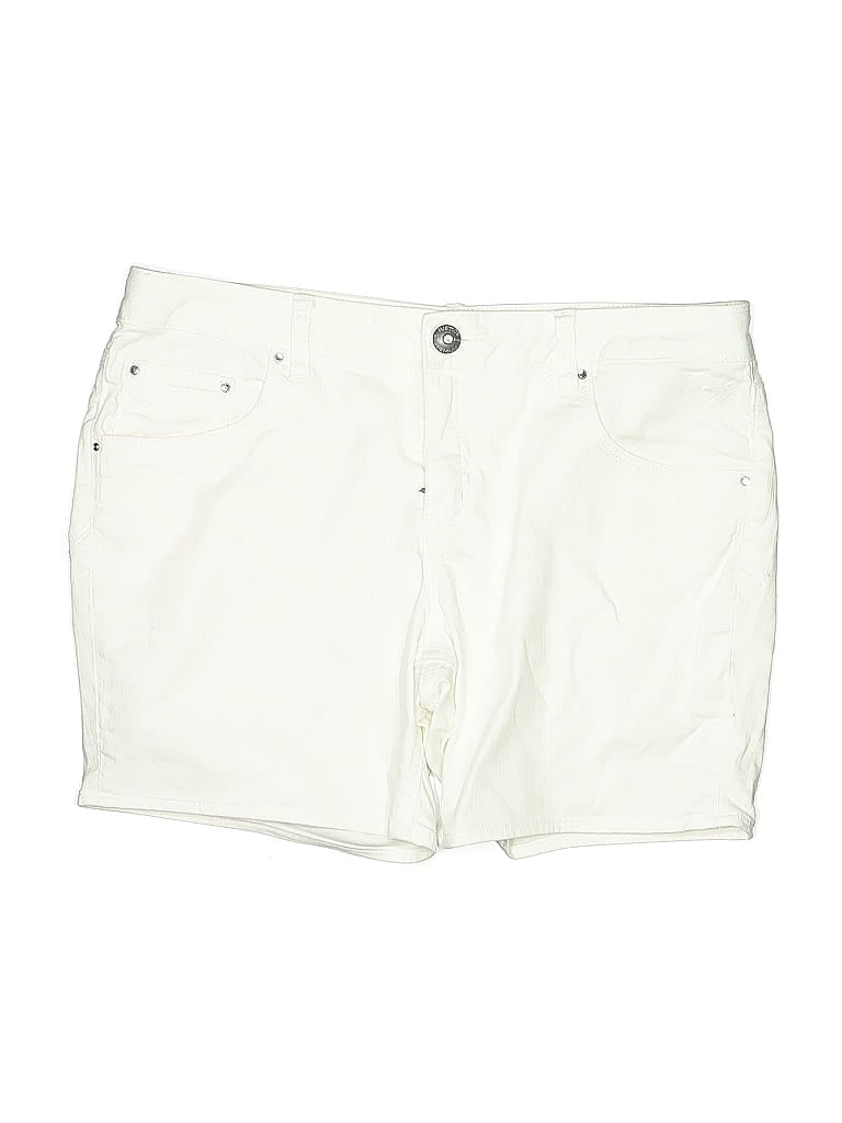 Pre-owned Justice Kids' Khaki Shorts In White