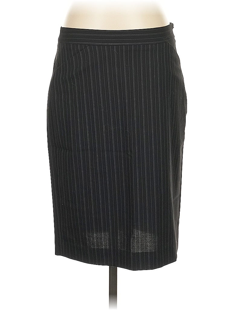 Pre-owned Theory Wool Skirt In Black
