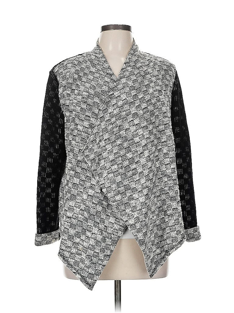 Pre-owned Ann Taylor Loft Outlet Cardigan Sweater In Gray