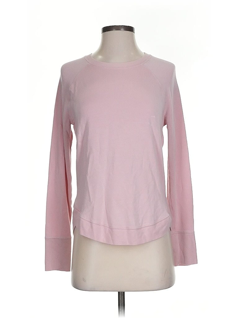 Pre-owned Athleta Long Sleeve T-shirt In Pink