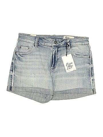 Cosmic Blue Love Denim Shorts (view 1)
