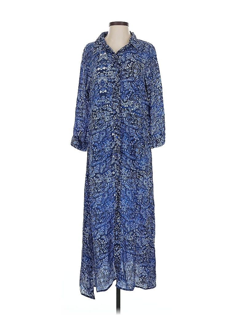 Pre-owned One Season Australia Casual Dress In Blue