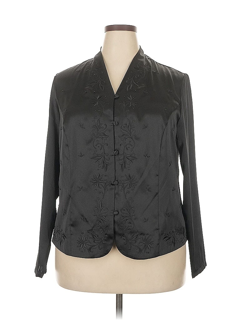 Click to view more detailed imagery on our partner's website Pre-owned Laura Scott Long Sleeve Blouse In Black