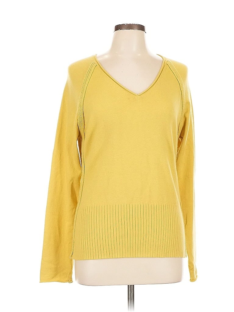 Click to view more detailed imagery on our partner's website Pre-owned Cabi Pullover Sweater In Yellow