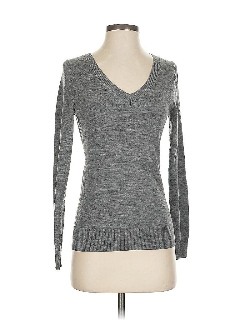Pre-owned Banana Republic Wool Sweater In Gray