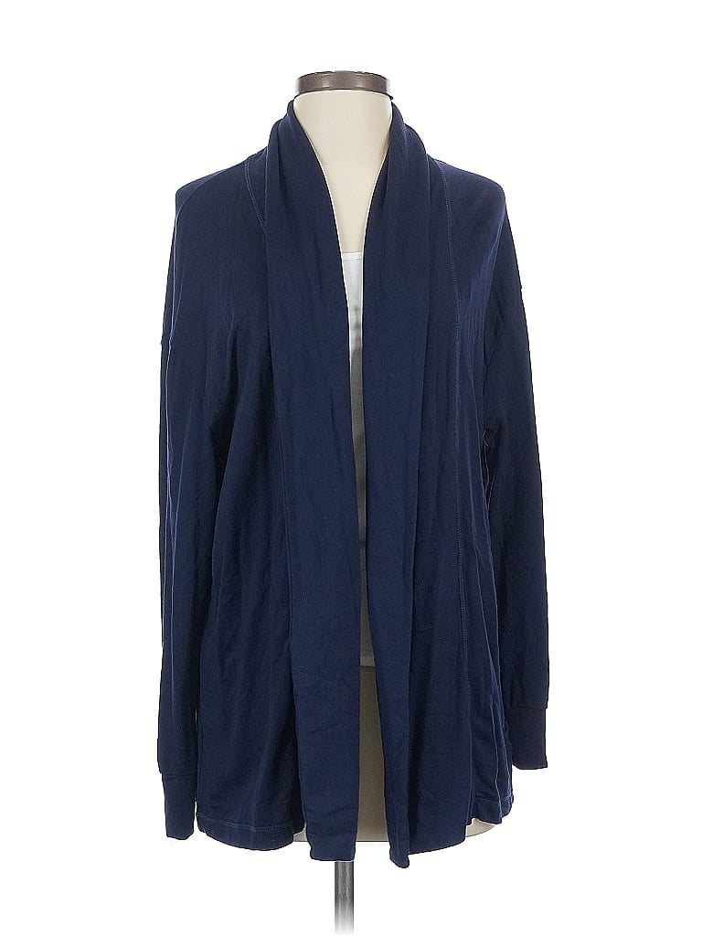 Pre-owned Gap Fit Cardigan Sweater In Blue
