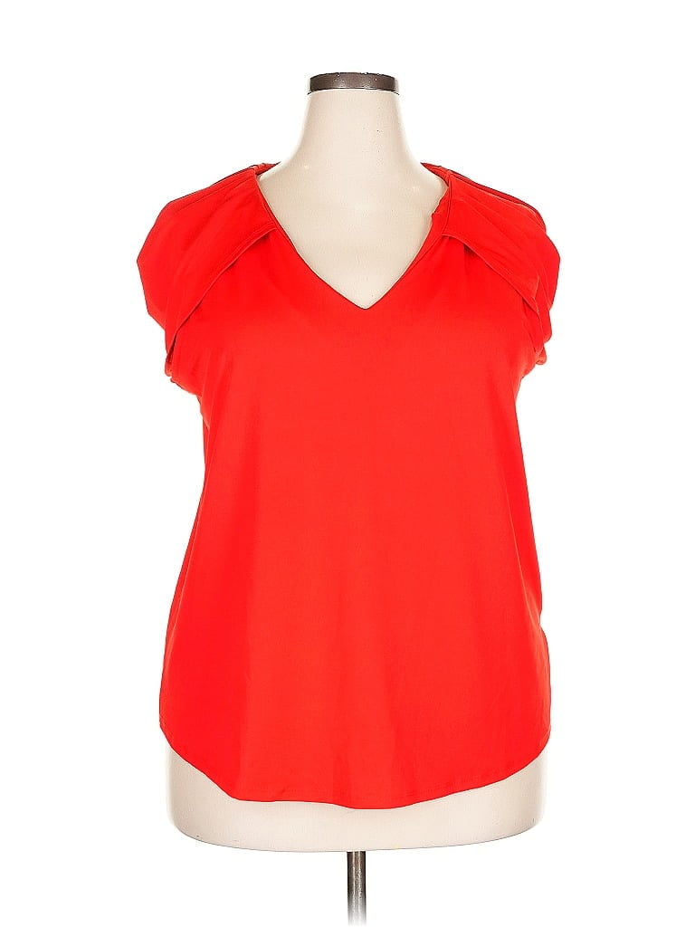 Pre-owned Zoey & Leelo Sleeveless T-shirt In Red