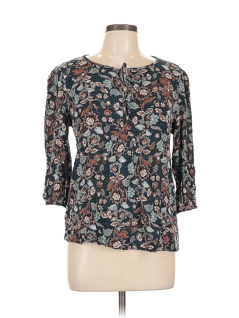 Pre-owned Papermoon 3/4 Sleeve Blouse In Blue