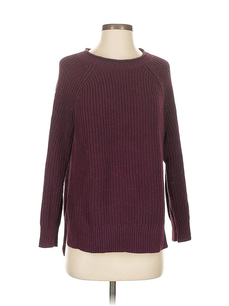 Click to view more detailed imagery on our partner's website Pre-owned Ellen Tracy Long Sleeve Top Burgundy Crew Neck Tops