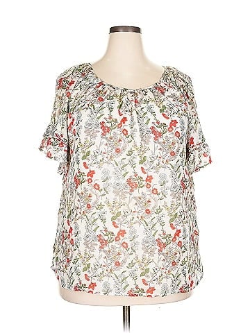 Curve Appeal Short Sleeve Blouse (view 1)