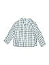 Bella Bliss 100% Cotton Checkered-gingham Blue Long Sleeve Button-Down Shirt 12-18 MO / 18 MO - photo 1