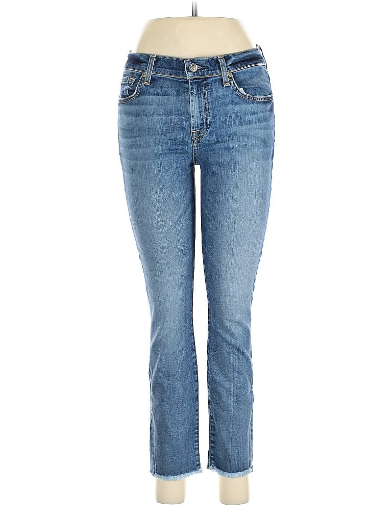 Pre-owned 7 For All Mankind Jeans In Blue