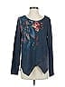 Smash Paisley Blue Pullover Sweater Size S - photo 1