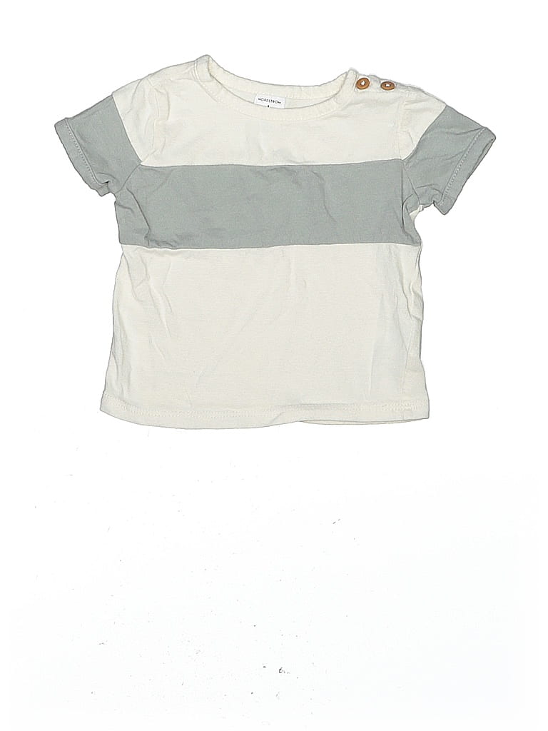 Pre-owned Nordstrom Babies' Short Sleeve T-shirt In White