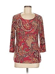 Jm Collection 3/4 Sleeve Top