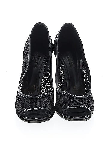Dolce & Gabbana Mesh and Patent Leather Peep Toe Heels (view 2)