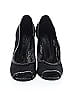 Dolce & Gabbana Black Mesh and Patent Leather Peep Toe Heels Size EU 39 - photo 2