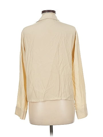 Reformation Long Sleeve Silk Top (view 2)