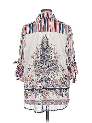 One World 3/4 Sleeve Blouse (view 2)