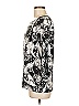 JM Collection Paisley Black 3/4 Sleeve Blouse Size M - photo 4