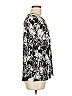 JM Collection Paisley Black 3/4 Sleeve Blouse Size M - photo 3