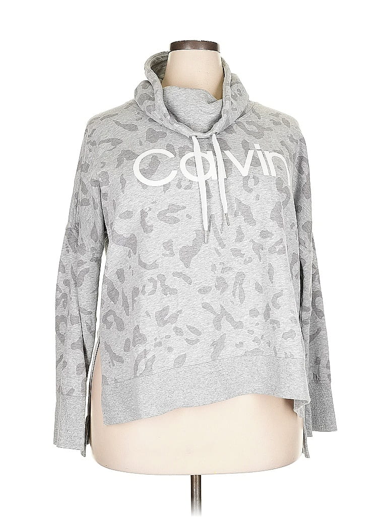 Pre-owned Calvin Klein Sweatshirt In Silver