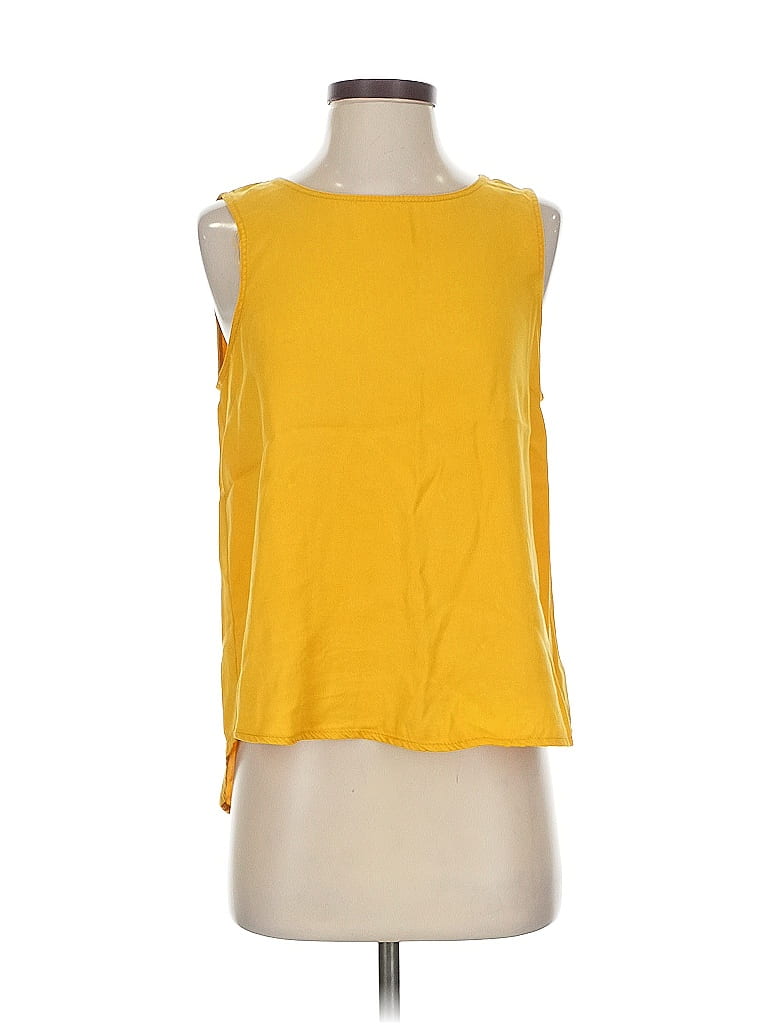 Pre-owned C&c California Sleeveless Top Yellow Boatneck Tops