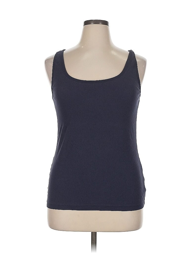 Pre-owned Old Navy Tank Top Blue Halter Neckline Tops