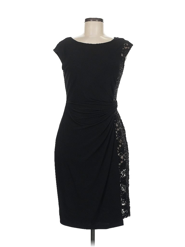 Pre-owned Connected Apparel Cocktail Dress In Black