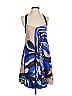 Tibi Graphic Blue Cocktail Dress Size 4 - photo 1