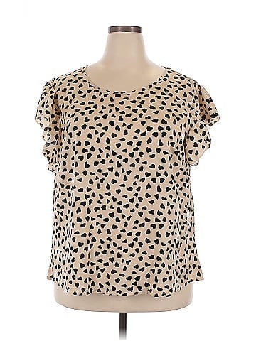 Shein Curve Short Sleeve Blouse (view 1)