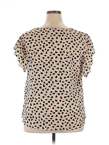 Shein Curve Short Sleeve Blouse (view 2)