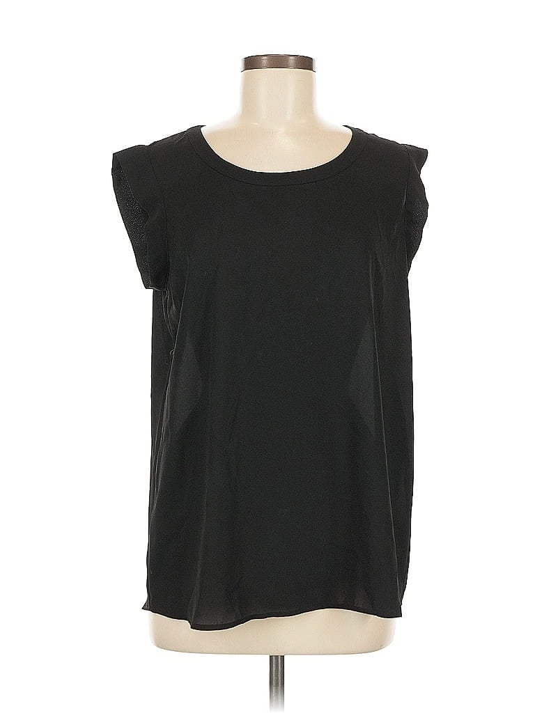 Pre-owned Pleione Sleeveless Blouse In Black
